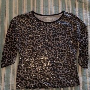 Cheetahlicious Sequin Girls Top